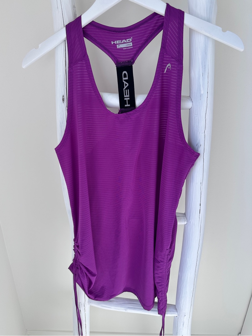 HEAD Purple Racerback Performance Tank Top Size Large